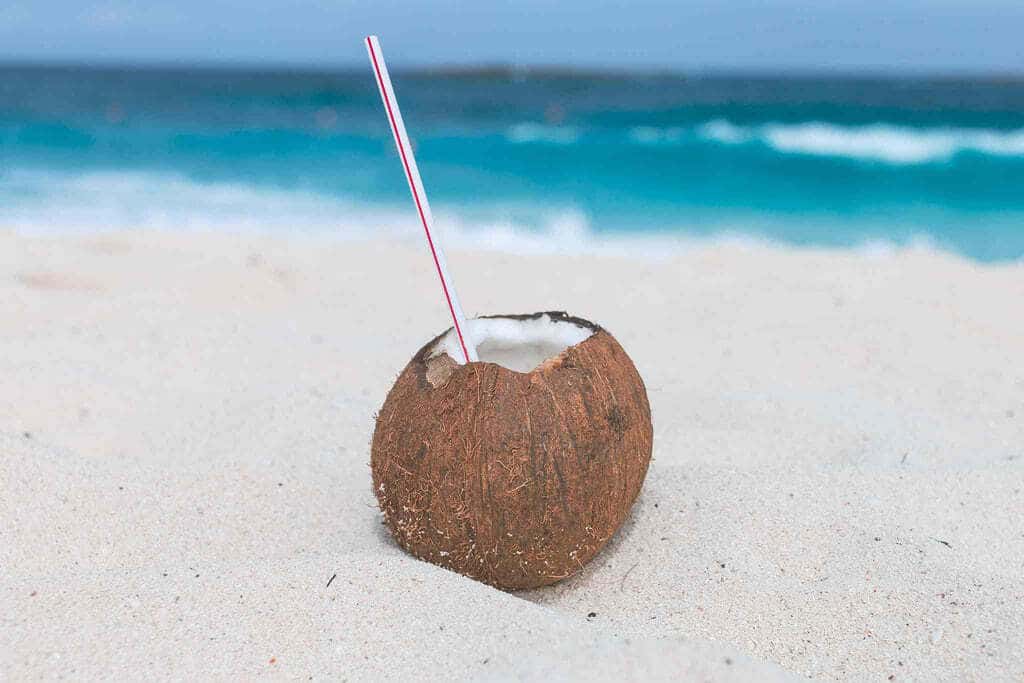 Noix de coco sur la plage
