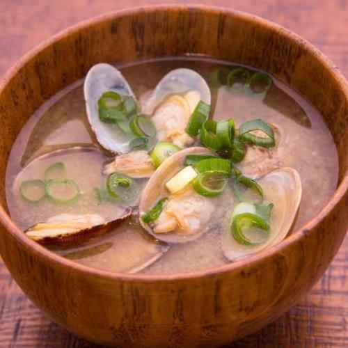 soupe miso palourdes