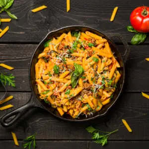 one pot pasta penne haché et sauce tomate