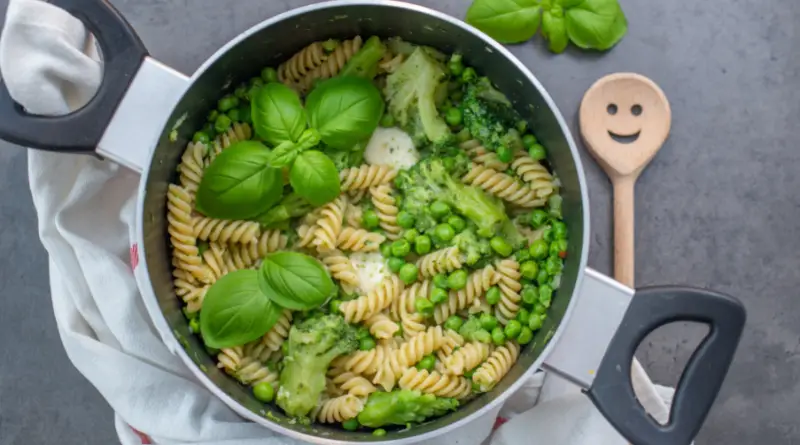 One pot pasta brocoli et petits pois